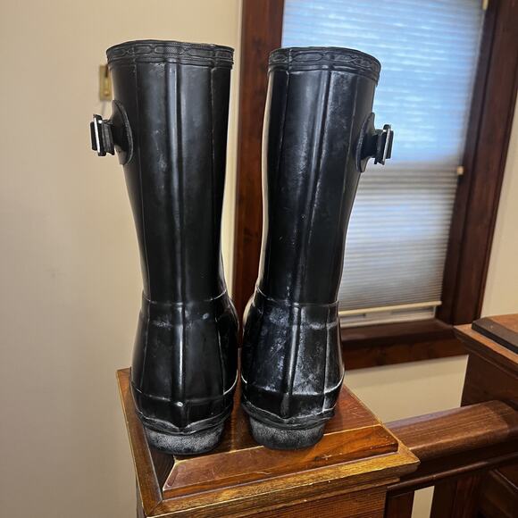Hunter Original Gloss Short Boots Womens Size 7 Waterproof Rain W23700 EU‎ 38 - Picture 3 of 8